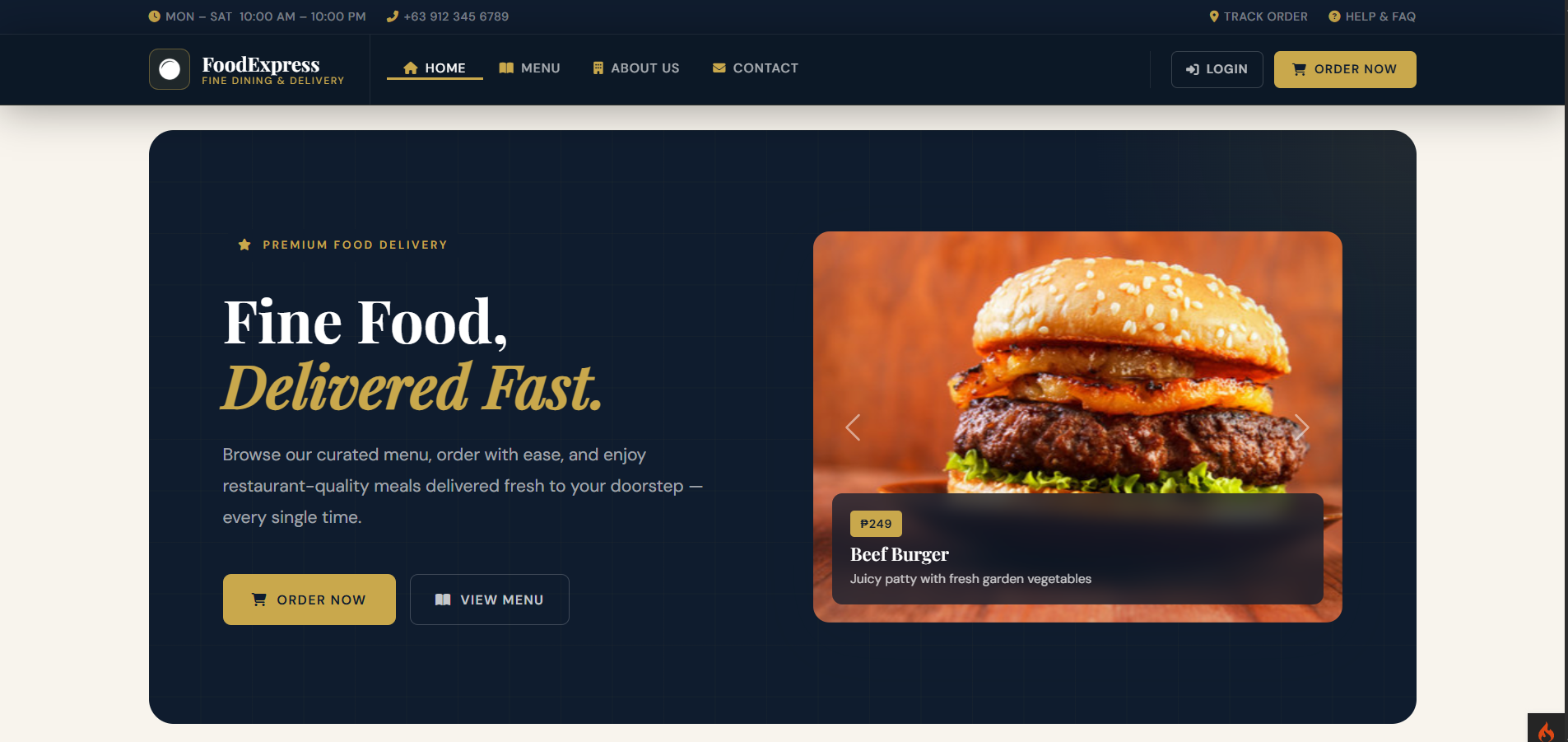 Food Ordering System