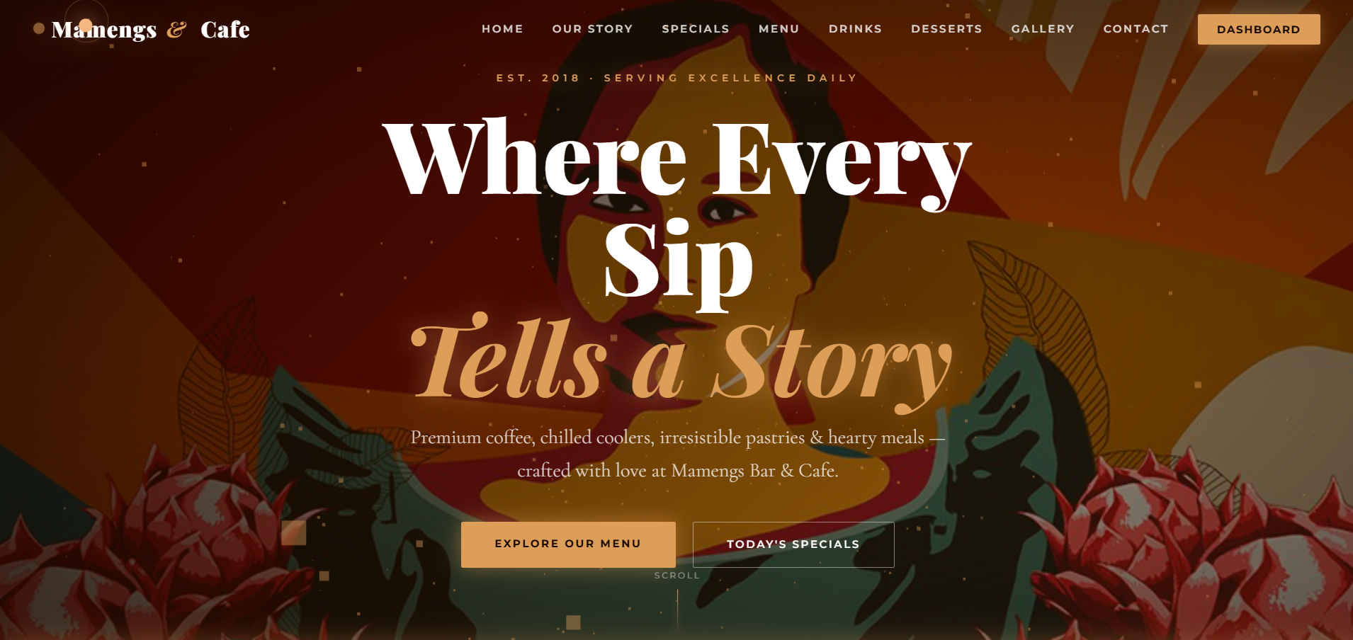 Mameng’s Bar and Café Website (Test Project)